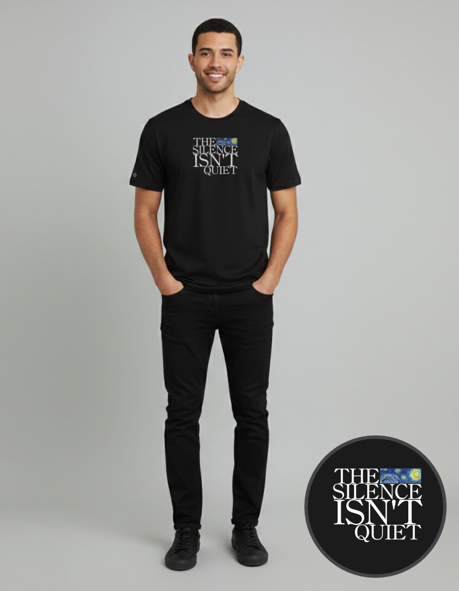 t shirt the silence isn't quiet t shirt the silence isn't quiet