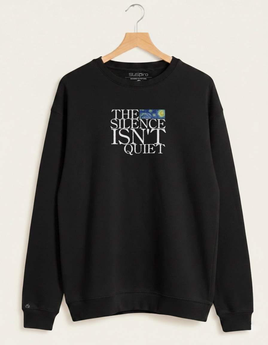 sweatshirt unisex the silence isn't quiet sweatshirt unisex the silence isn't quiet